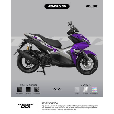 Striping Transparan Premium Yamaha Aerox Connected